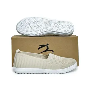 Zapatillas Tejidas Blancas Slip-On/XY-6212